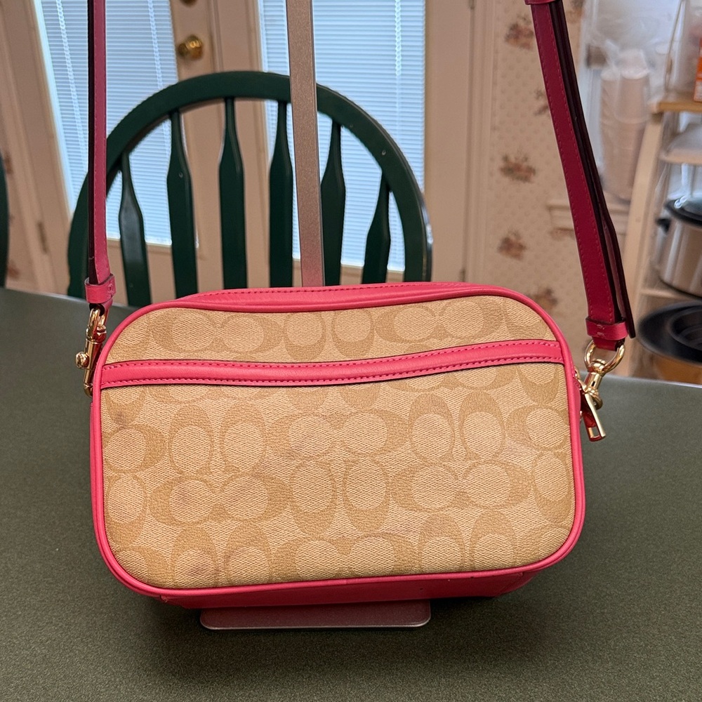 Coach Beige and Pink Crossbody Bag - Picture 2 of 13
